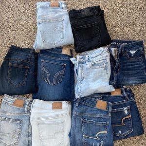 American Eagle/Hollister jeans Bundle